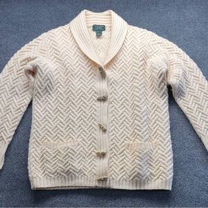Lauren Ralph Lauren Cream Textured Cardigan